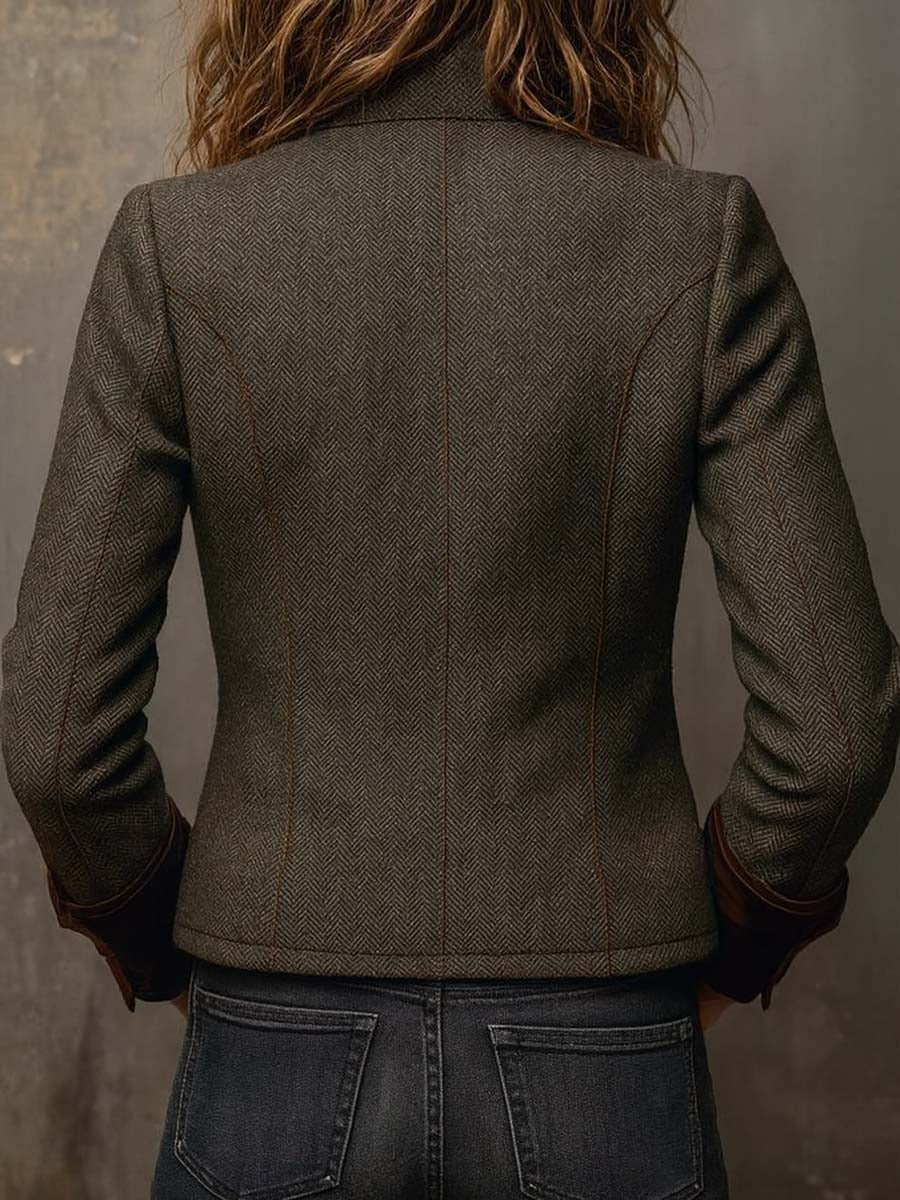 Veste à col à manches longues style groovy