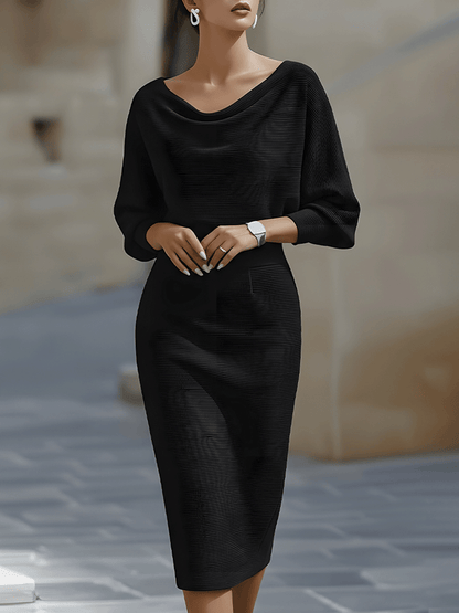 Robe midi à l'élégance sculptée