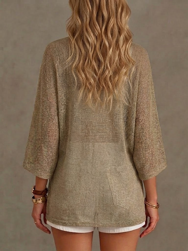 Loose, Cozy, And Lightweight Knitted Top