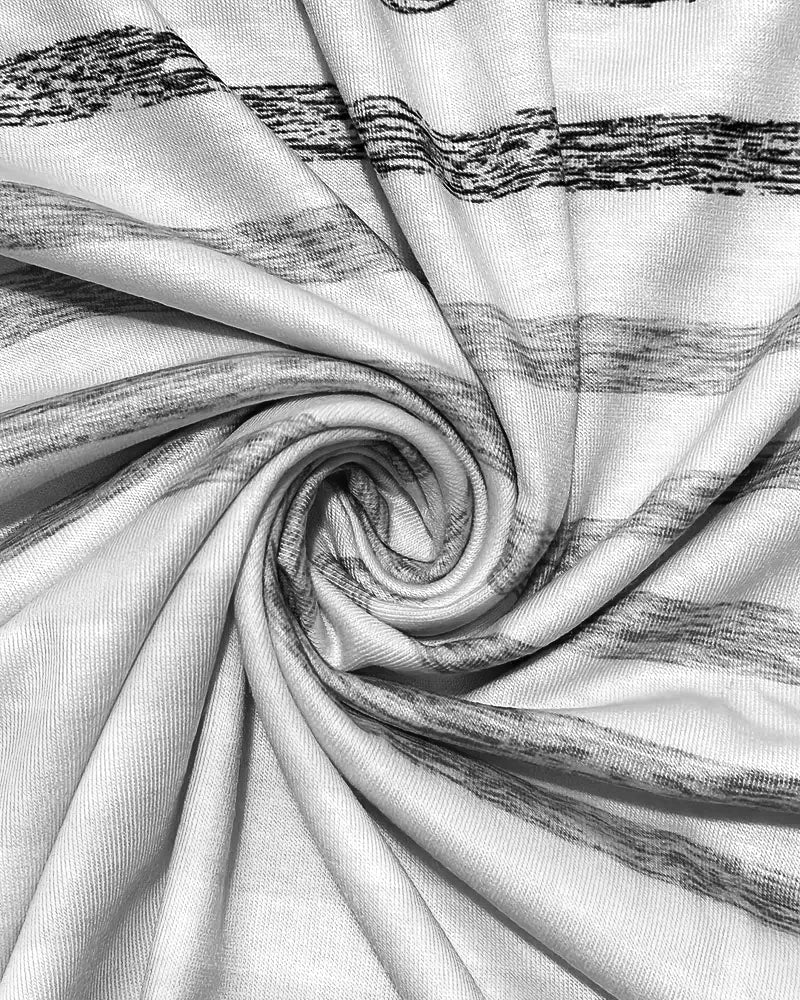 T‑shirt rayé à manches courtes et col rond Aumora