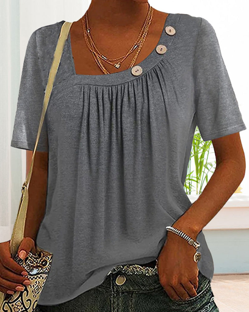 Haut à manches courtes confortable