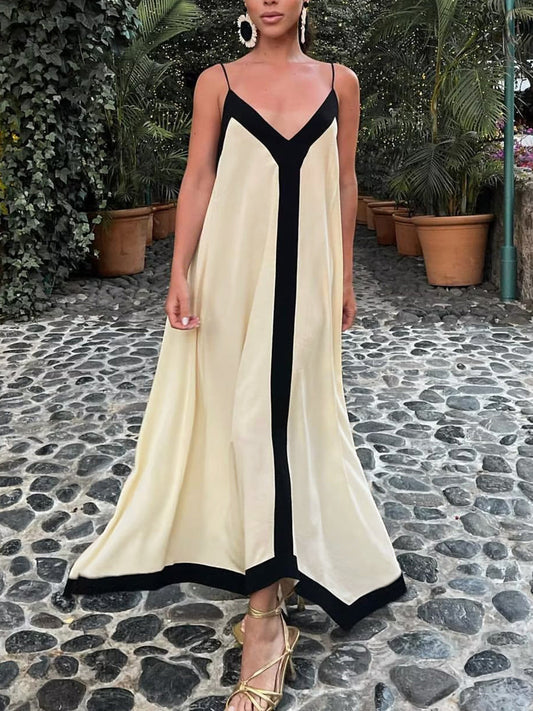 Robe longue nuisette style esthétique old money Sicile