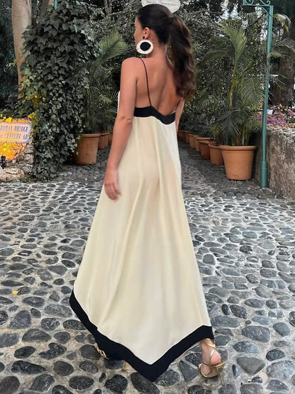 Robe longue nuisette style esthétique old money Sicile