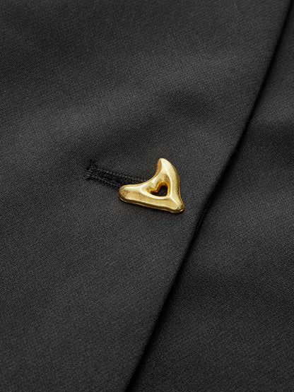 Blouse tendance à col V et boutonnée sur le devant