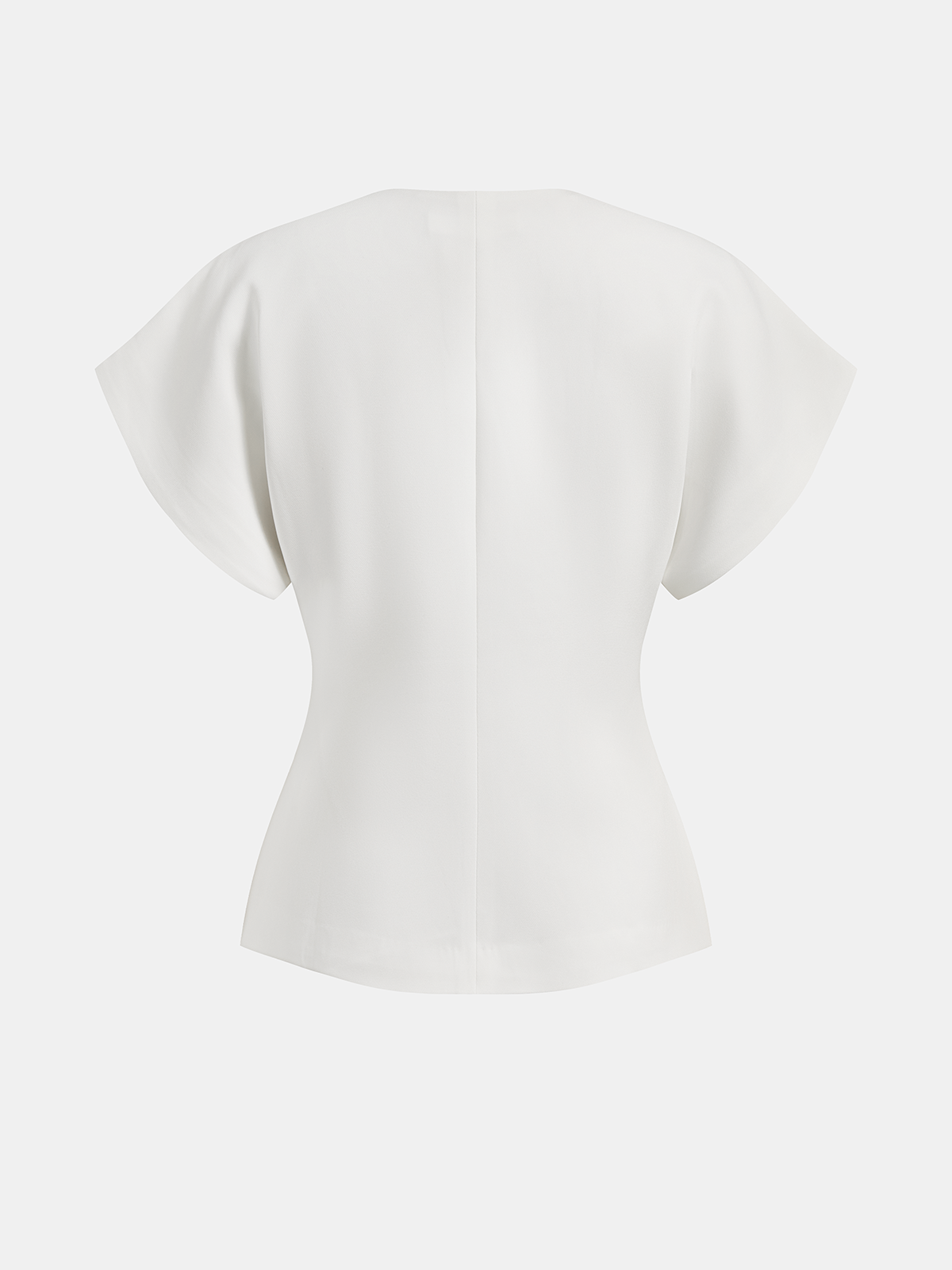 Blouse tendance à col V et boutonnée sur le devant