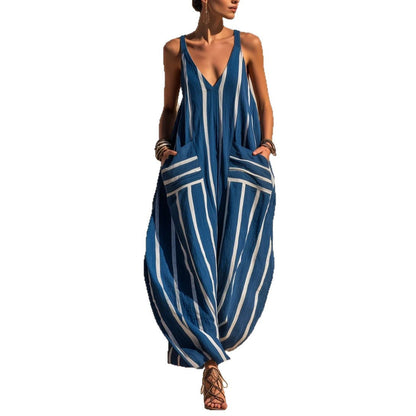 Relaxed Linen-Blend Jumpsuit