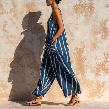 Relaxed Linen-Blend Jumpsuit