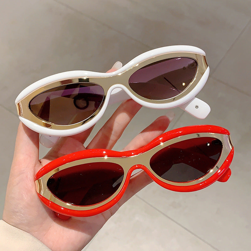 New Fashion Oval Cat Eye Sunglasses