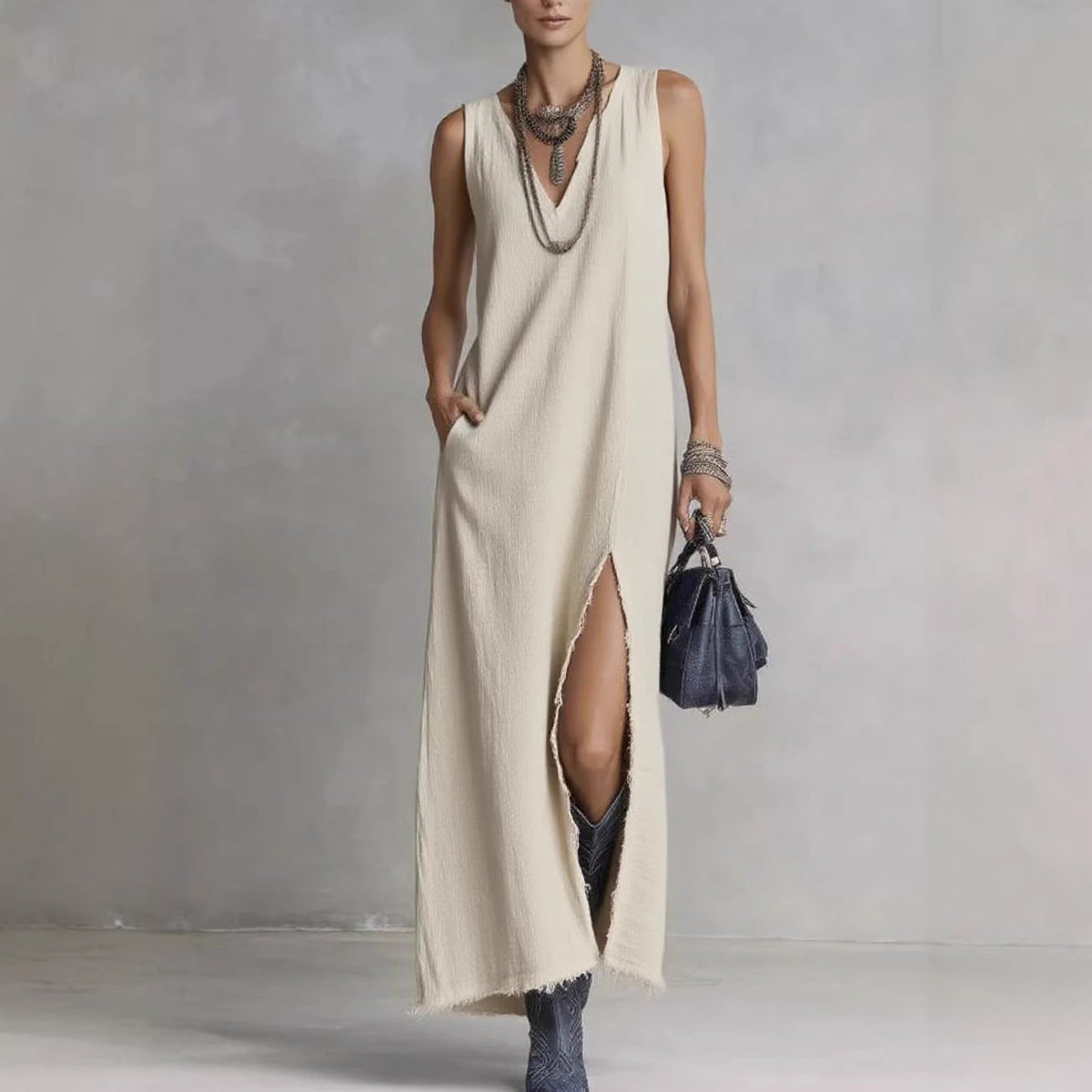 Vacation Loose Slimming Long Dress