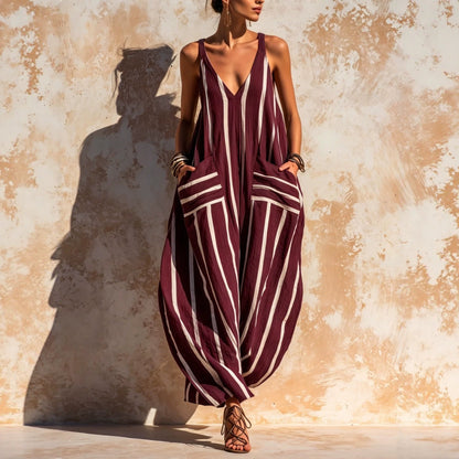 Relaxed Linen-Blend Jumpsuit