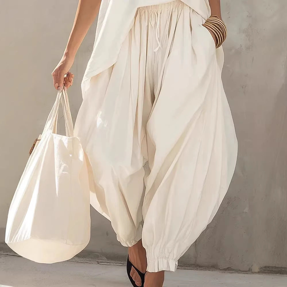 Ensemble débardeur et pantalon harem décontractés