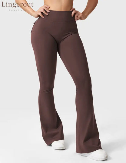 Brittany Flared Leggings with Pockets