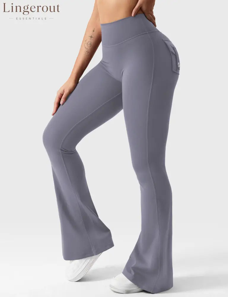 Brittany Flared Leggings with Pockets