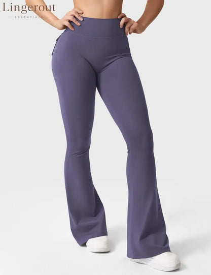 Brittany Flared Leggings with Pockets