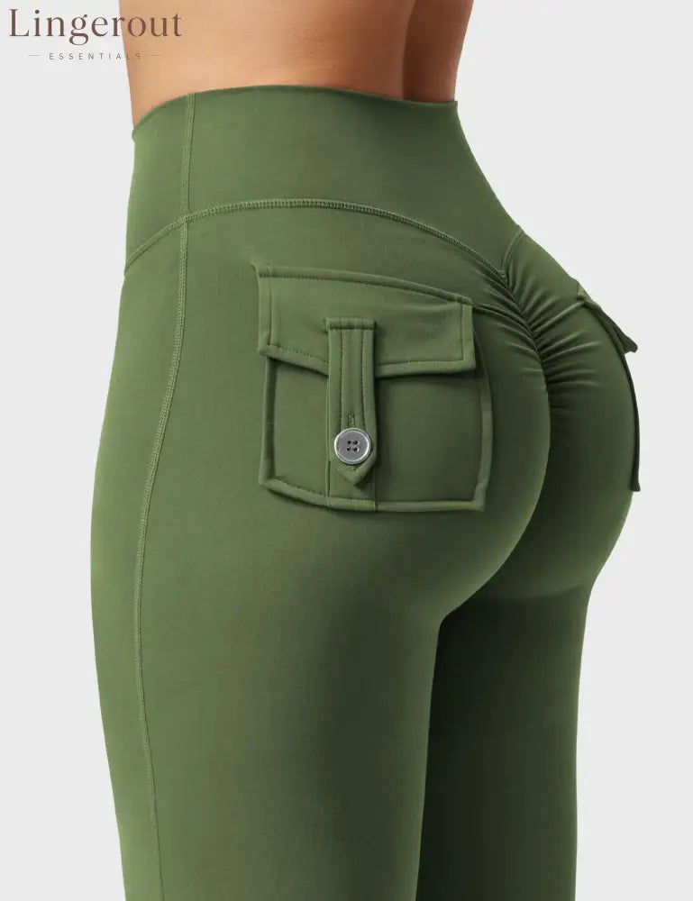 Brittany Flared Leggings with Pockets