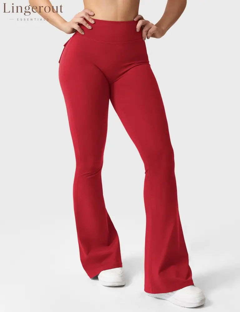 Brittany Flared Leggings with Pockets