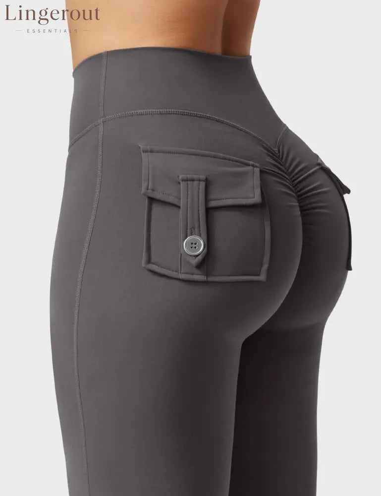 Brittany Flared Leggings with Pockets