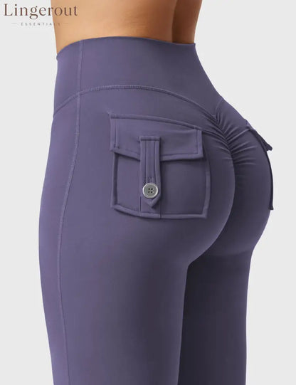Brittany Flared Leggings with Pockets