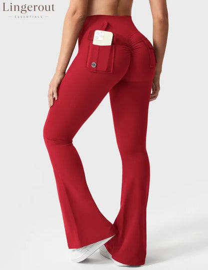 Brittany Flared Leggings with Pockets