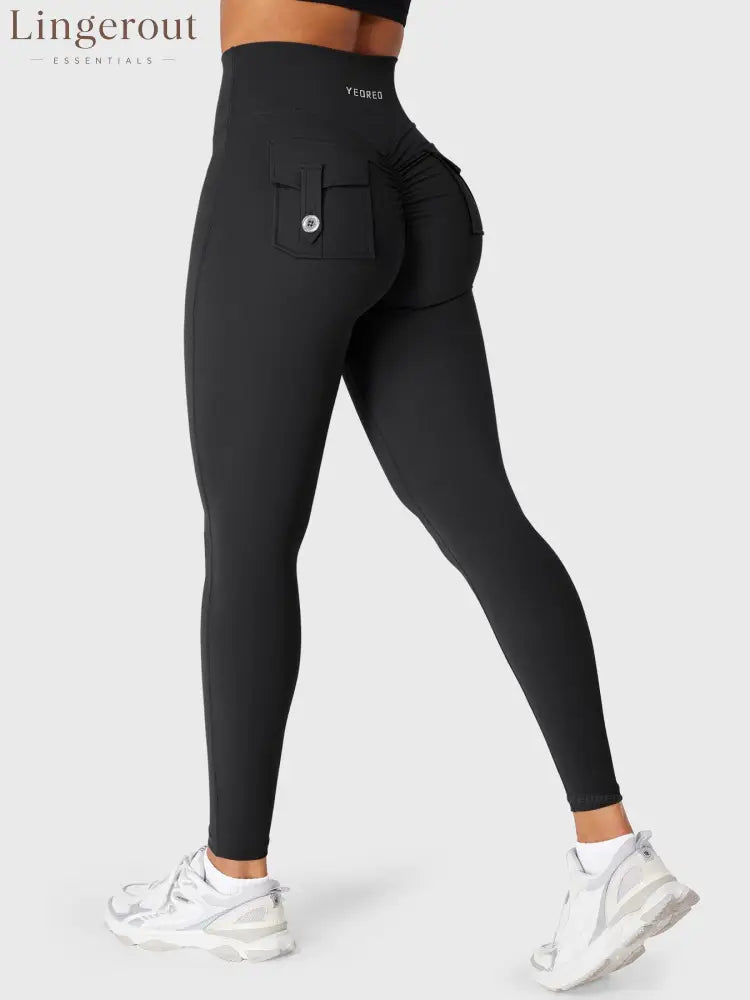 hugmecurve High Waist Charm Leggings - Black / S