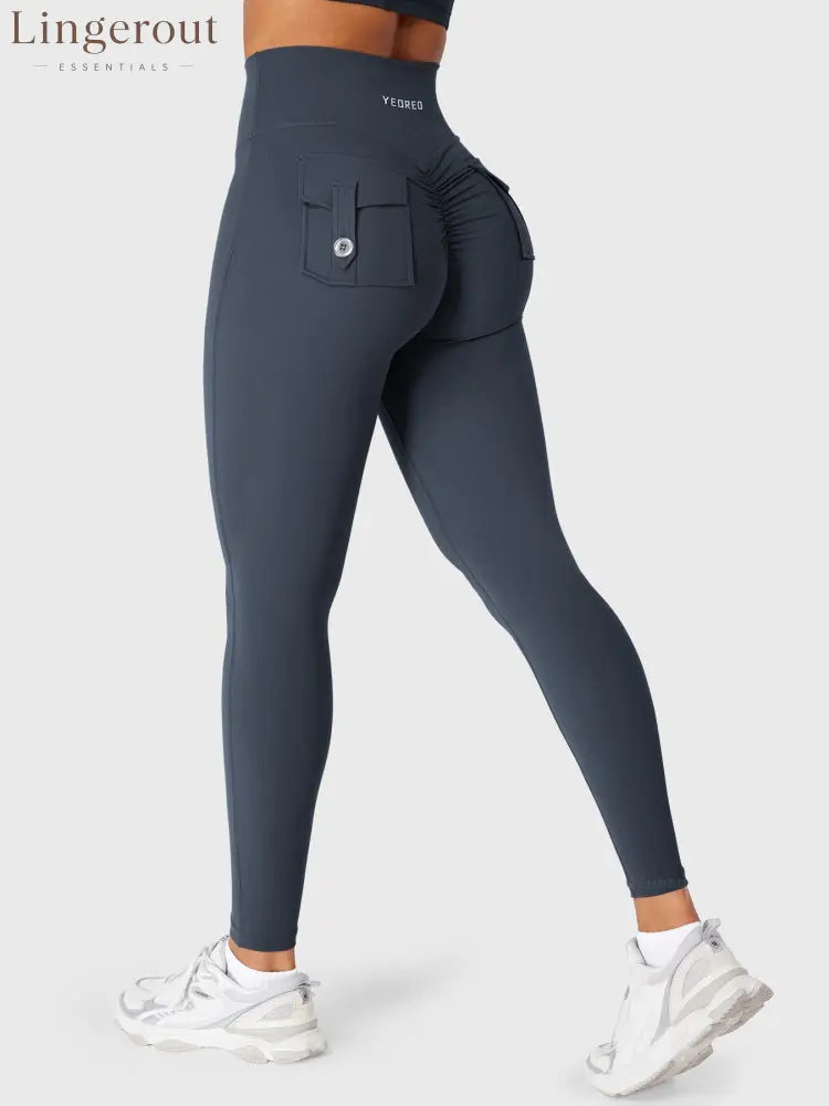 hugmecurve High Waist Charm Leggings - Coal / S