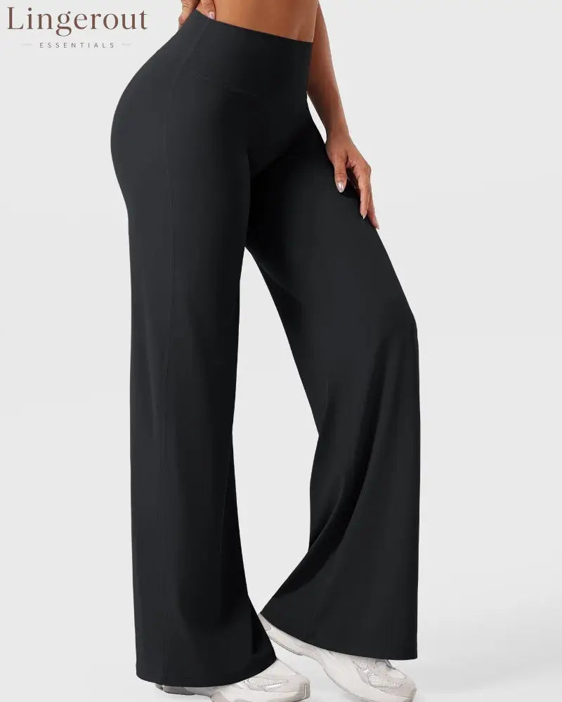 Leggings High-Waist Straight-Leg No Front Seam Buttery Soft Gym Yoga Pants for Women Fitness Tights