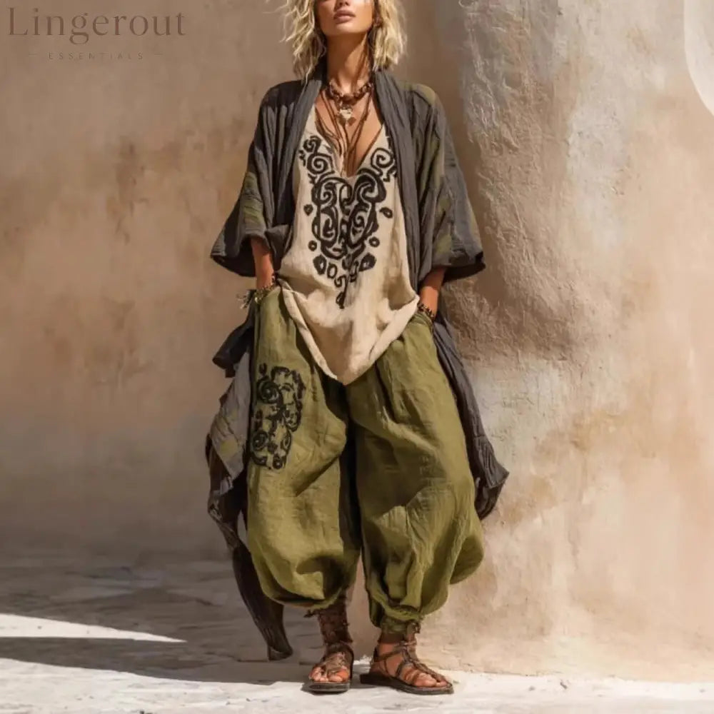 Nomadic Bohemian Art Print Three-Piece Set