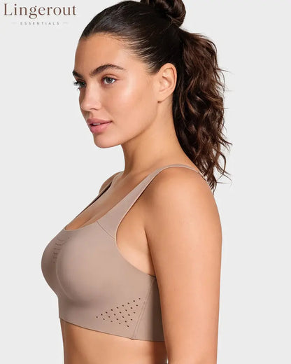 Wireless One-Piece Ventilated Sports Bra
