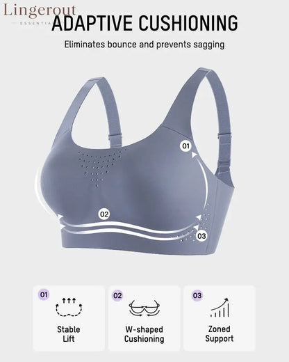 Wireless One-Piece Ventilated Sports Bra