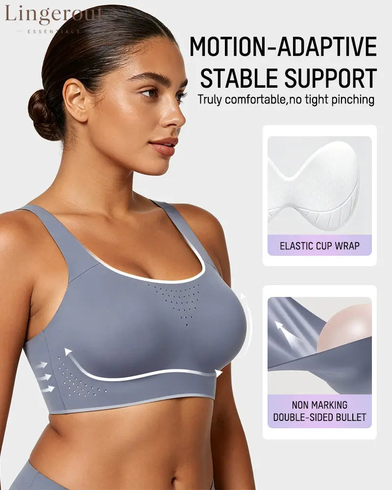 Wireless One-Piece Ventilated Sports Bra